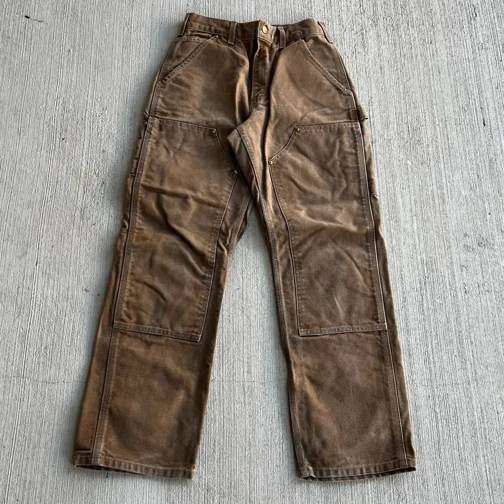 Carhartt brown double knee work wear carpenter pants